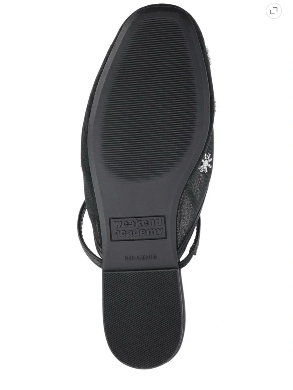 Weekenders Black Embellished Slip-On Girls' Mules